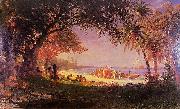Albert Bierstadt The Landing of Columbus china oil painting artist
